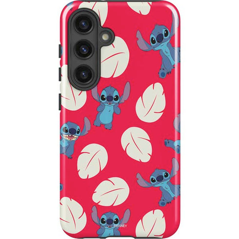 Disney Lilo and Stitch Character Pattern Galaxy S25 Impact Case