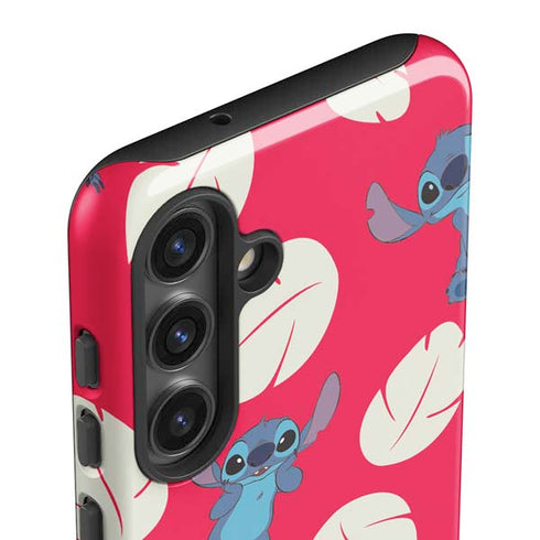 Disney Lilo and Stitch Character Pattern Galaxy S25 Impact Case