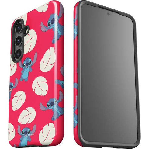 Disney Lilo and Stitch Character Pattern Galaxy S25 Impact Case
