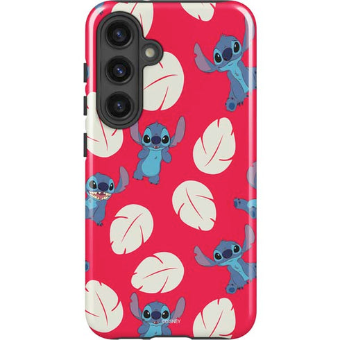 Disney Lilo and Stitch Character Pattern Galaxy S25 Plus Impact Case