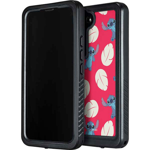 Disney Lilo and Stitch Character Pattern Galaxy S24 Plus Waterproof Case