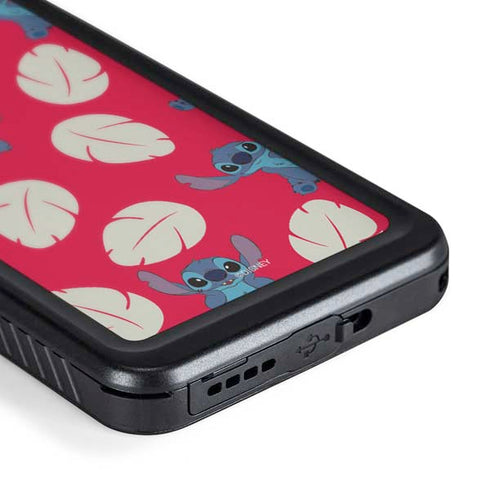 Disney Lilo and Stitch Character Pattern Galaxy S24 Plus Waterproof Case