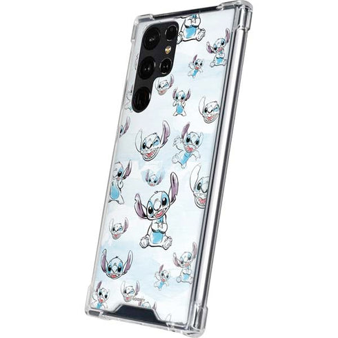 Disney Lilo and Stitch Pattern Galaxy S24 Ultra Clear Case