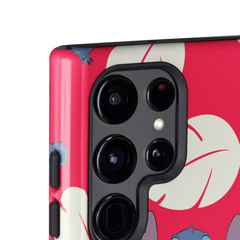 Disney Lilo and Stitch Character Pattern Galaxy S25 Ultra Impact Case
