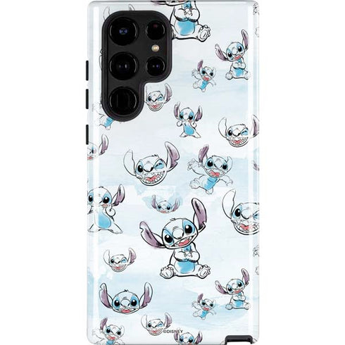 Disney Lilo and Stitch Pattern Galaxy Cases