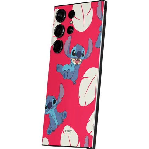 Disney Lilo and Stitch Character Pattern Galaxy S25 Ultra Skin