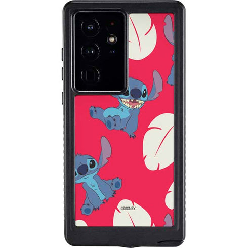 Disney Lilo and Stitch Character Pattern Galaxy S24 Ultra Waterproof Case