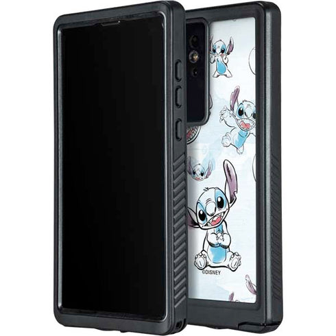 Disney Lilo and Stitch Pattern Galaxy S24 Ultra Waterproof Case