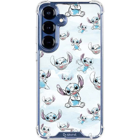 Disney Lilo and Stitch Pattern Galaxy S25 Clear Case