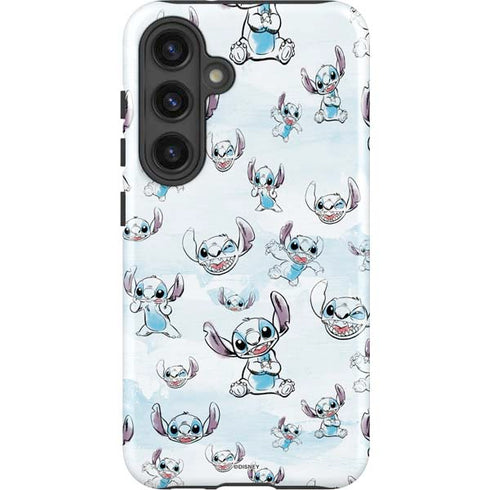 Disney Lilo and Stitch Pattern Galaxy S25 Impact Case