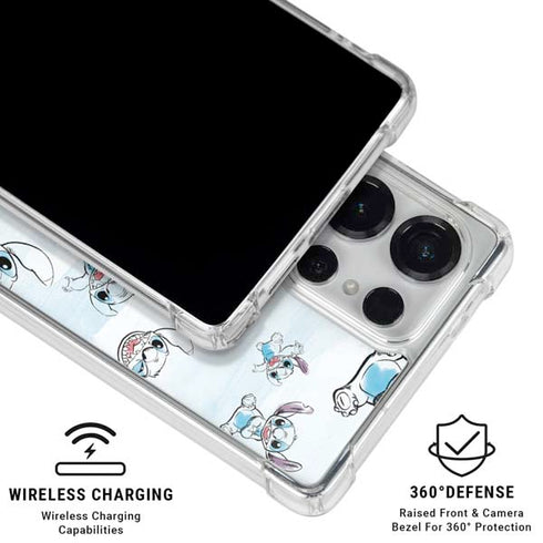 Disney Lilo and Stitch Pattern Galaxy S25 Ultra Clear Case