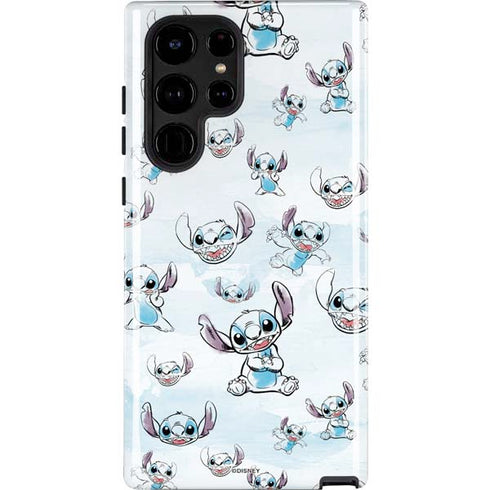 Disney Lilo and Stitch Pattern Galaxy S25 Ultra Impact Case