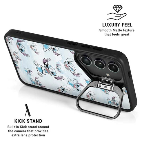 Disney Lilo and Stitch Pattern Galaxy S25 Ultra Kickstand Case