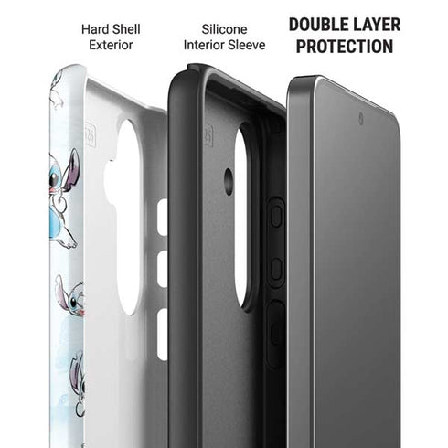 Disney Lilo and Stitch Pattern Galaxy S26 Impact Case