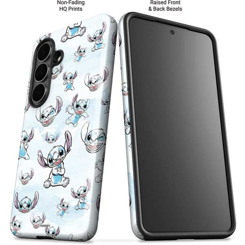 Disney Lilo and Stitch Pattern Galaxy S26 Impact Case