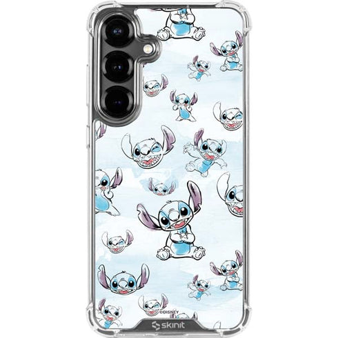 Disney Lilo and Stitch Pattern Galaxy S26 Plus Clear Case