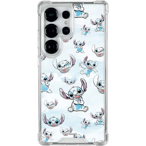Disney Lilo and Stitch Pattern Galaxy S26 Ultra Clear Case