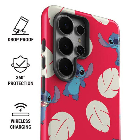 Disney Lilo and Stitch Character Pattern Galaxy S26 Ultra Impact Case