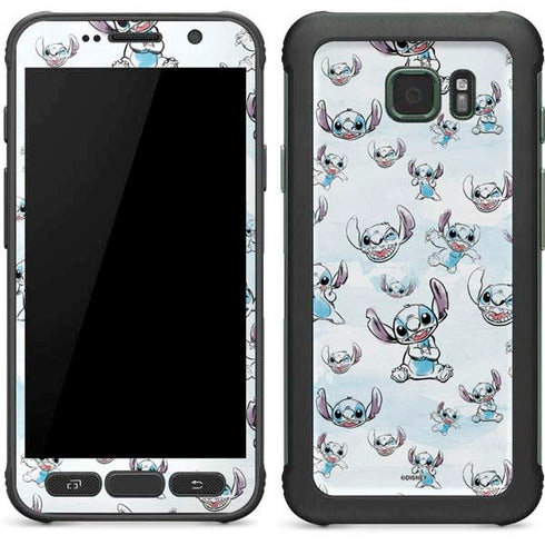 Disney Lilo and Stitch Pattern Galaxy S7 Active Skin