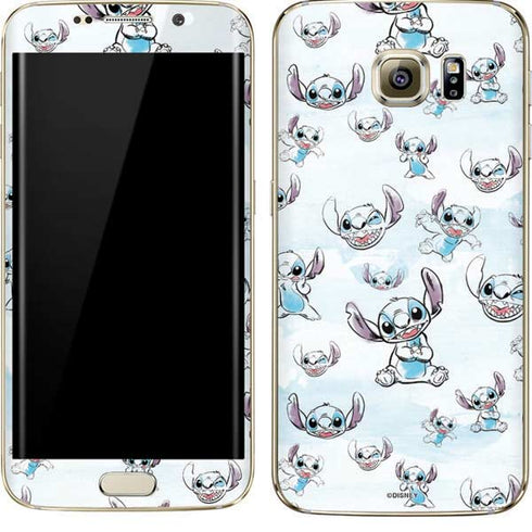 Disney Lilo and Stitch Pattern Galaxy S7 Edge Skin