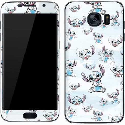 Disney Lilo and Stitch Pattern Galaxy S7 Skin