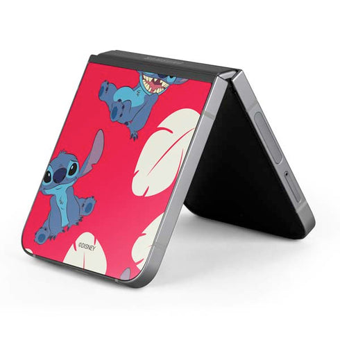 Disney Lilo and Stitch Character Pattern Galaxy Z Flip6 Skin