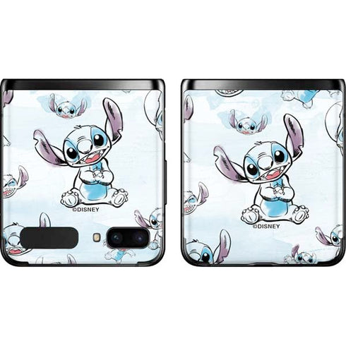 Disney Lilo and Stitch Pattern Galaxy Z Flip Skin