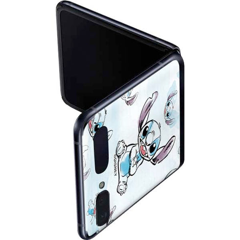 Disney Lilo and Stitch Pattern Galaxy Z Flip Skin