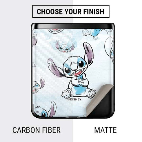 Disney Lilo and Stitch Pattern Galaxy Z Flip Skin
