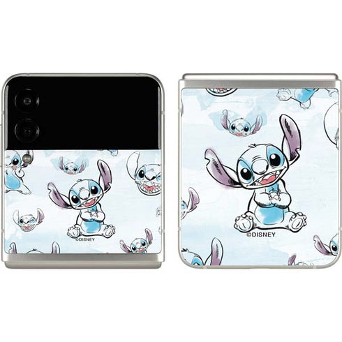 Disney Lilo and Stitch Pattern Galaxy Z Flip3 5G Skin