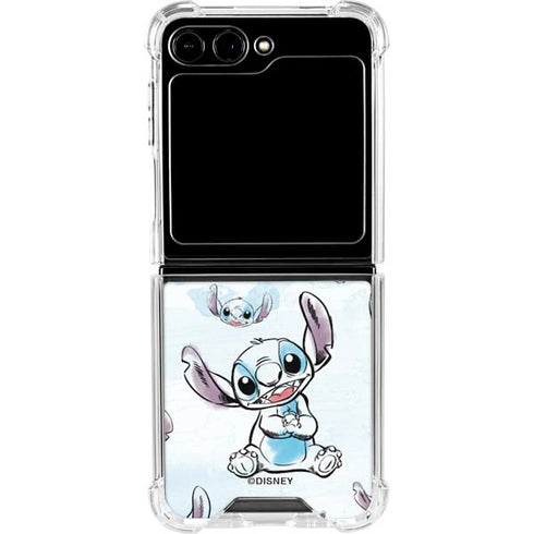Disney Lilo and Stitch Pattern Galaxy Z Flip6 Clear Case