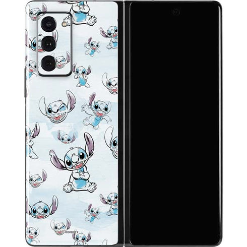 Disney Lilo and Stitch Pattern Galaxy Z Fold2 5G Skin
