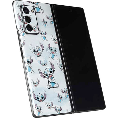 Disney Lilo and Stitch Pattern Galaxy Z Fold2 5G Skin