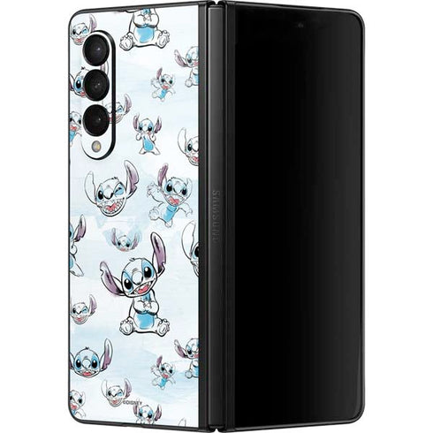 Disney Lilo and Stitch Pattern Galaxy Z Fold3 5G Skin