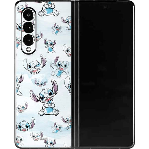 Disney Lilo and Stitch Pattern Galaxy Z Fold3 5G Skin
