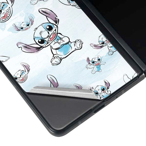 Disney Lilo and Stitch Pattern Galaxy Z Fold3 5G Skin