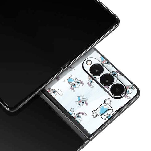 Disney Lilo and Stitch Pattern Galaxy Z Fold3 5G Skin
