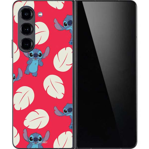 Disney Lilo and Stitch Character Pattern Galaxy Z Fold5 5G Skin
