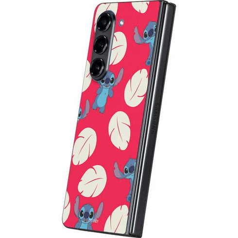 Disney Lilo and Stitch Character Pattern Galaxy Z Fold5 5G Skin