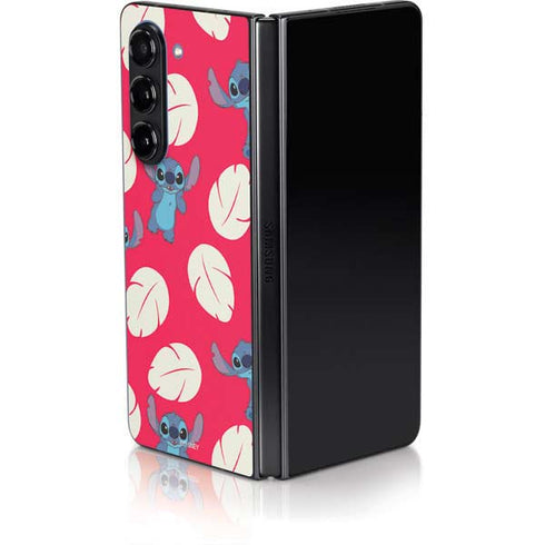Disney Lilo and Stitch Character Pattern Galaxy Z Fold5 5G Skin