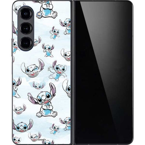 Disney Lilo and Stitch Pattern Galaxy Z Fold5 5G Skin