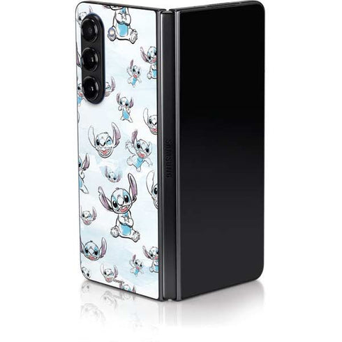 Disney Lilo and Stitch Pattern Galaxy Z Fold5 5G Skin