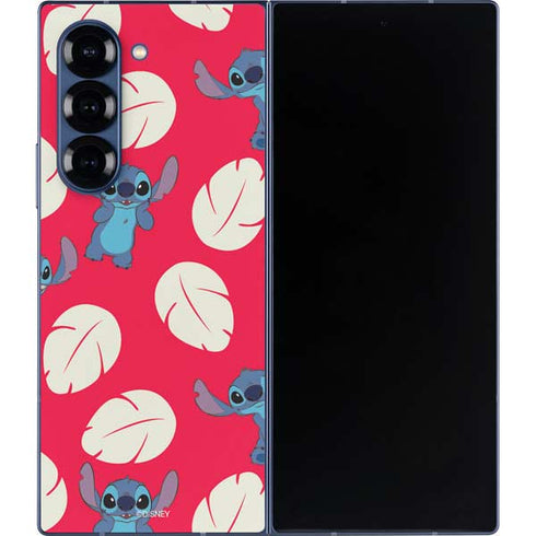Disney Lilo and Stitch Character Pattern Galaxy Z Fold6 Skin