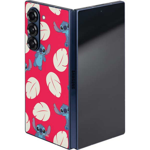 Disney Lilo and Stitch Character Pattern Galaxy Z Fold6 Skin