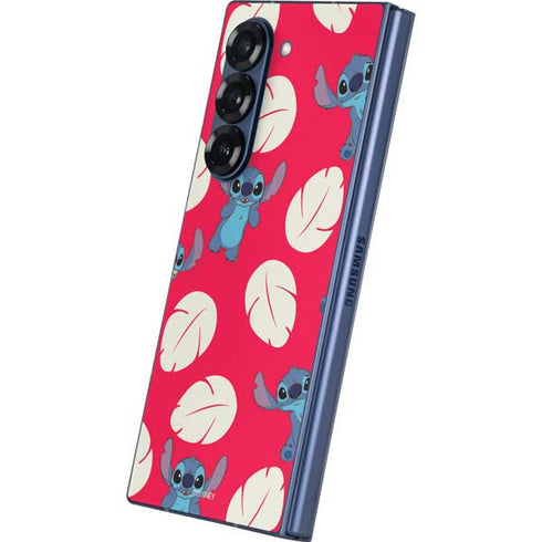 Disney Lilo and Stitch Character Pattern Galaxy Z Fold6 Skin