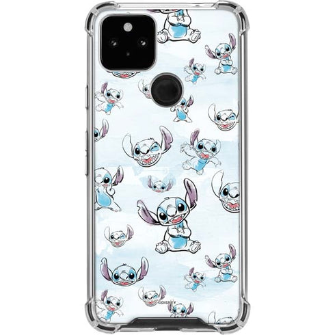 Disney Lilo and Stitch Pattern Google Pixel 5a 5G Clear Case