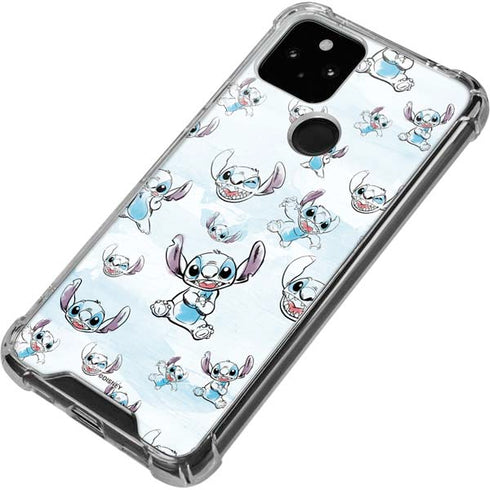 Disney Lilo and Stitch Pattern Google Pixel 5a 5G Clear Case