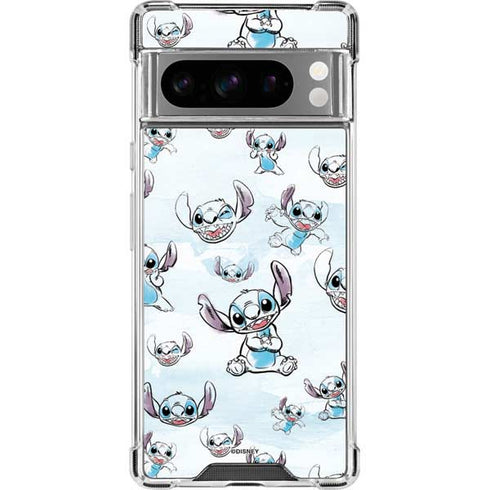 Disney Lilo and Stitch Pattern Google Pixel 8 Pro Clear Case