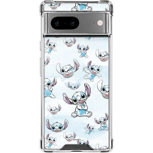 Disney Lilo and Stitch Pattern Google Pixel 8a Clear Case