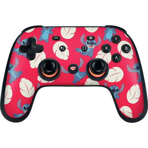 Disney Lilo and Stitch Character Pattern Google Stadia Controller Skin